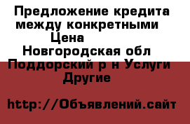 Предложение кредита между конкретными › Цена ­ 1 000 - Новгородская обл., Поддорский р-н Услуги » Другие   